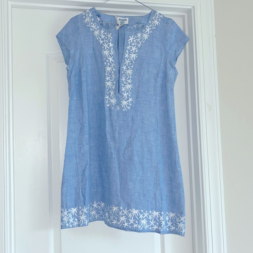 HIHO Linen Shift Dress XS - NWT!